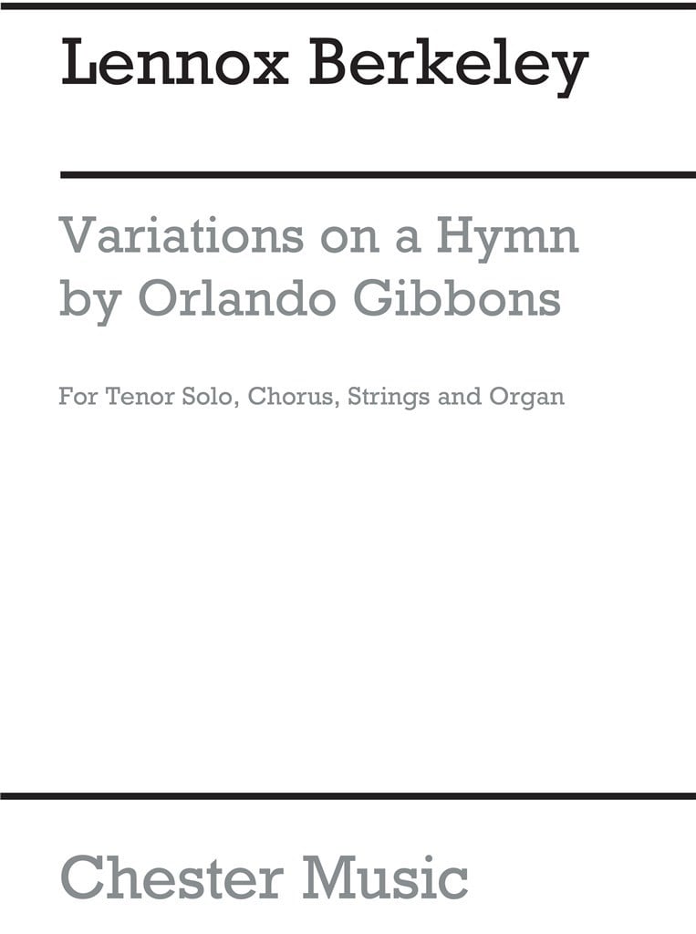 Variations On A Hymn By Gibbons Op.35